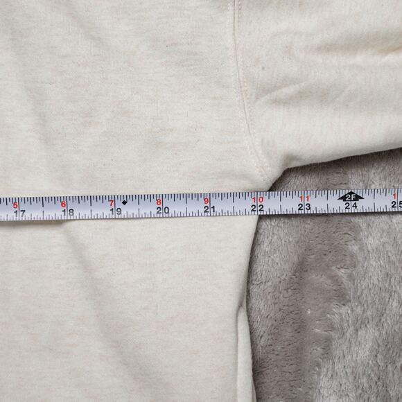 Fabletics Cozy Fleece 1/2 Zip Oatmeal Heather Mock Neck Sweatshirt Size XL NEW - Picture 5 of 13